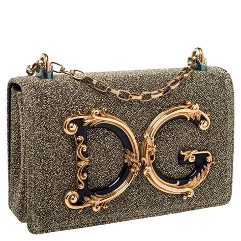 gold dolce and gabbana bag